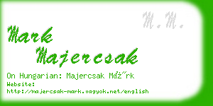 mark majercsak business card